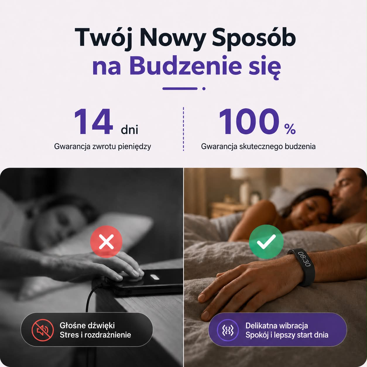 SilentWake — Wibracyjny Budzik dla Głęboko Śpiących